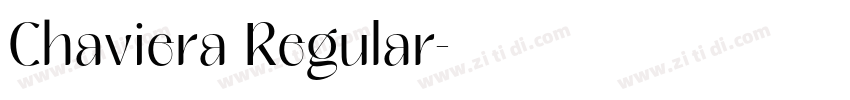 Chaviera Regular字体转换 Chaviera Regular字体转换